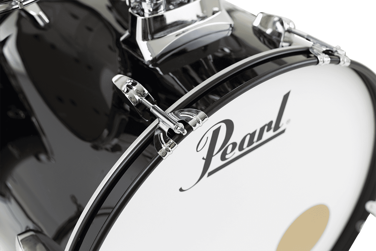 Pearl Rock 22 5 Futs + Pack Sabian Solar - Jet Black - Rock drum kit - Variation 4
