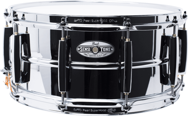 Snare drums Pearl 14' X 65' Sensitone Acier - Chrome
