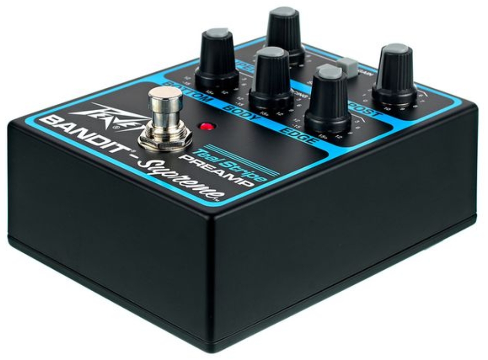 Peavey Bandit Supreme Teal Stripe Preamp Legacy - Overdrive, distortion & fuzz effect pedal - Variation 1