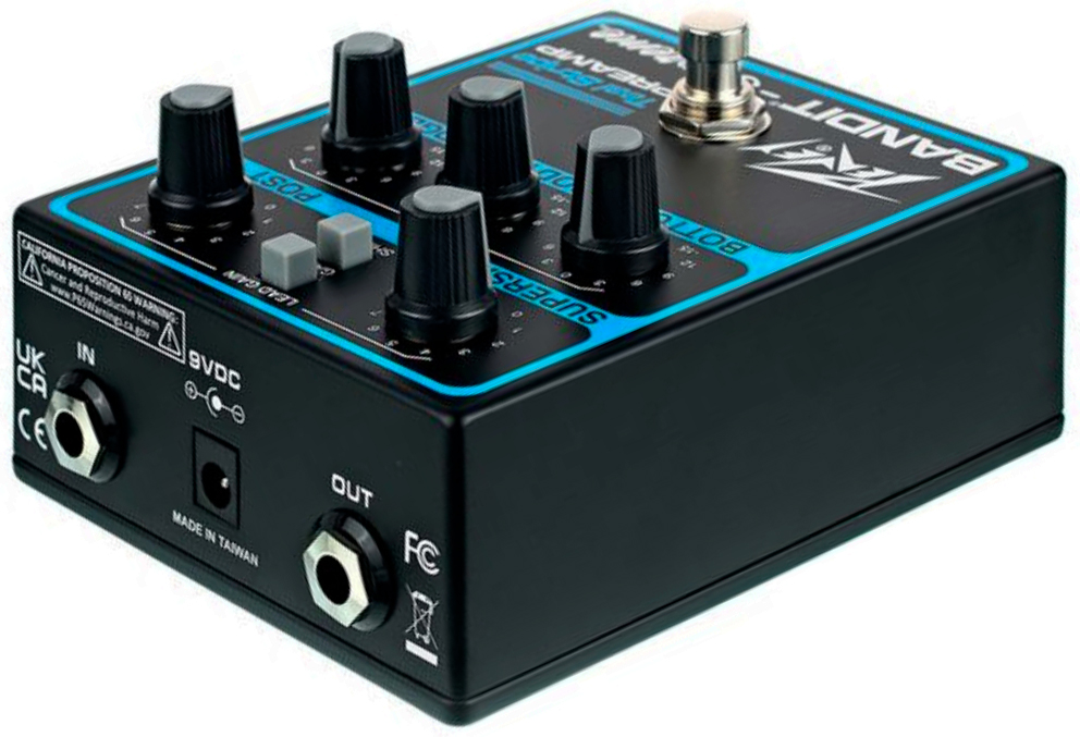 Peavey Bandit Supreme Teal Stripe Preamp Legacy - Overdrive, distortion & fuzz effect pedal - Variation 2