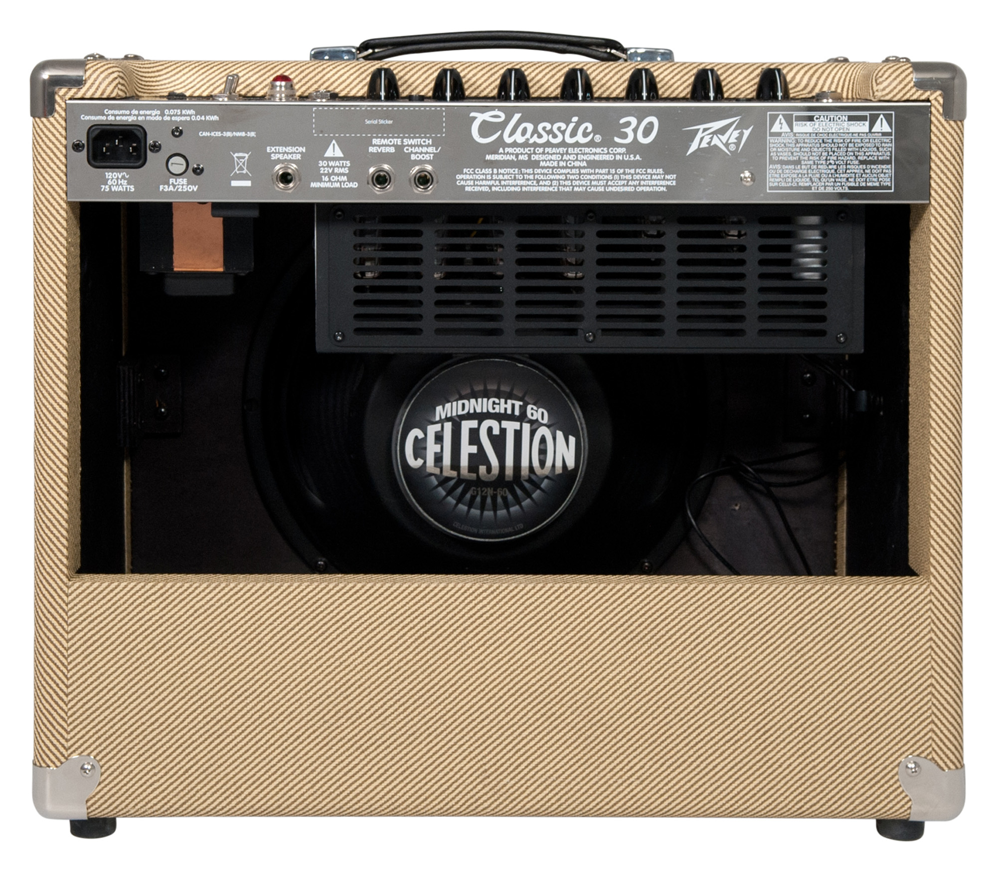 Peavey Classic 30 112 30w 1x12 Tweed - Electric guitar combo amp - Variation 1
