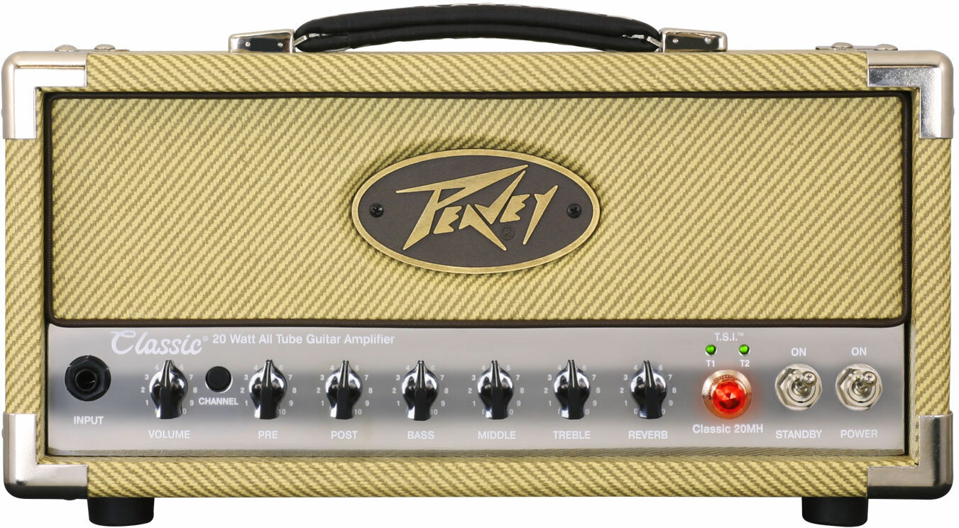 Peavey Classic 20 Mh Head 1-5-20w Tweed - Electric guitar amp head - Main picture