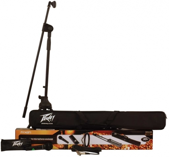 Peavey Msp1 Micro Pied Et Cable - Microphone pack with stand - Main picture
