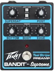 Overdrive, distortion & fuzz effect pedal Peavey Legacy Bandit Supreme Teal Stripe Preamp