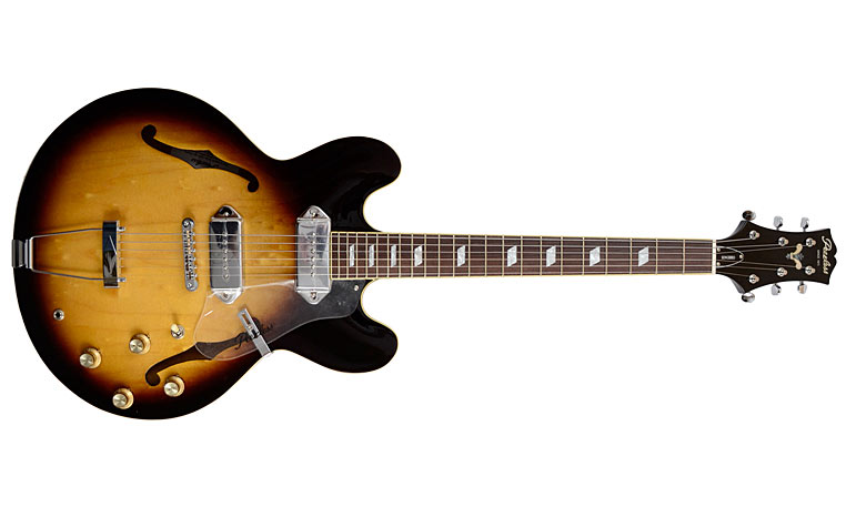 Peerless Songbird Thinline 2p90 Ht Rw - Antique Sunburst - Semi-hollow electric guitar - Variation 1