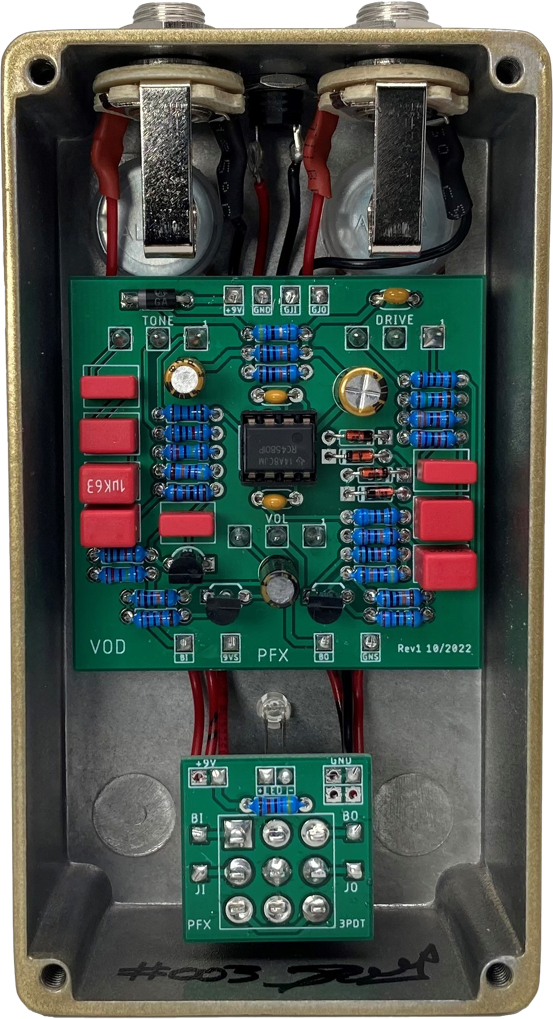 Pfx Circuits Julius Boost Overdrive - Overdrive, distortion & fuzz effect pedal - Variation 3