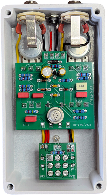 Pfx Circuits Preamp Ge Germanium - Overdrive, distortion & fuzz effect pedal - Variation 3