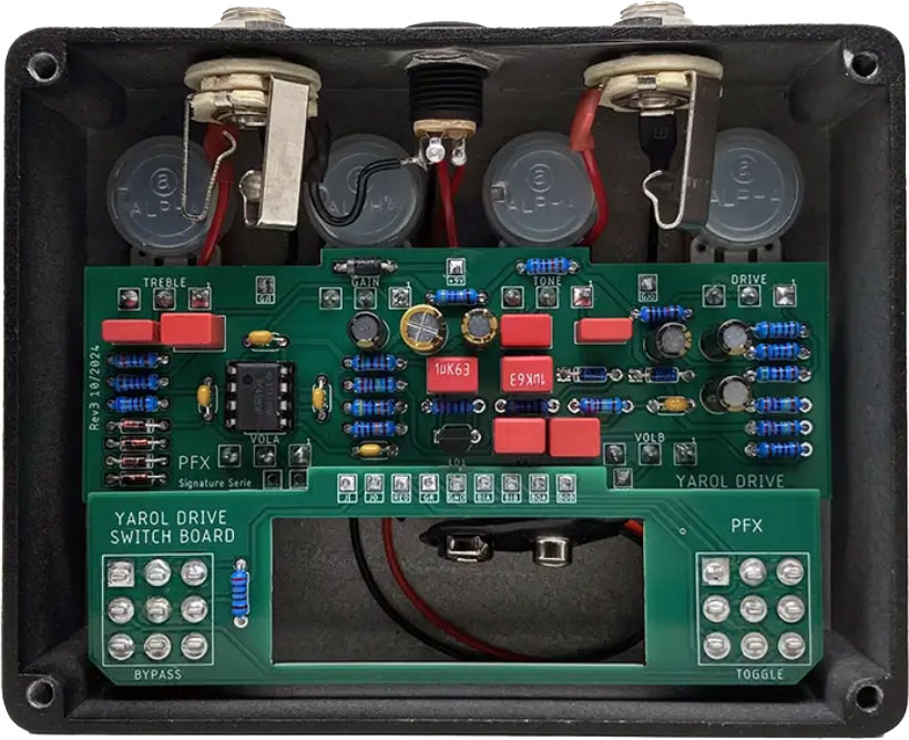 Pfx Circuits Yarol Drive Ltd Signature - Overdrive, distortion & fuzz effect pedal - Variation 3