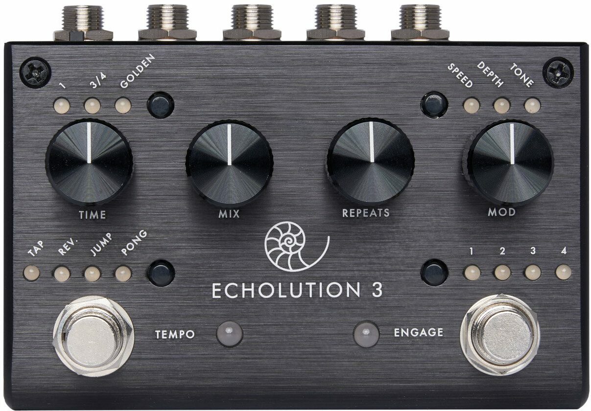 Pigtronix Echolution 3 Stereo - Reverb, delay & echo effect pedal - Main picture