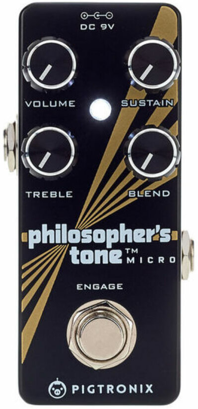 Pigtronix Philosopher’s Tone Micro Compressor - Compressor, sustain & noise gate effect pedal - Main picture