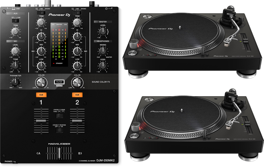 Pioneer Dj 2 X Plx-500-k + Djm-250mk2 - Full DJ set - Main picture