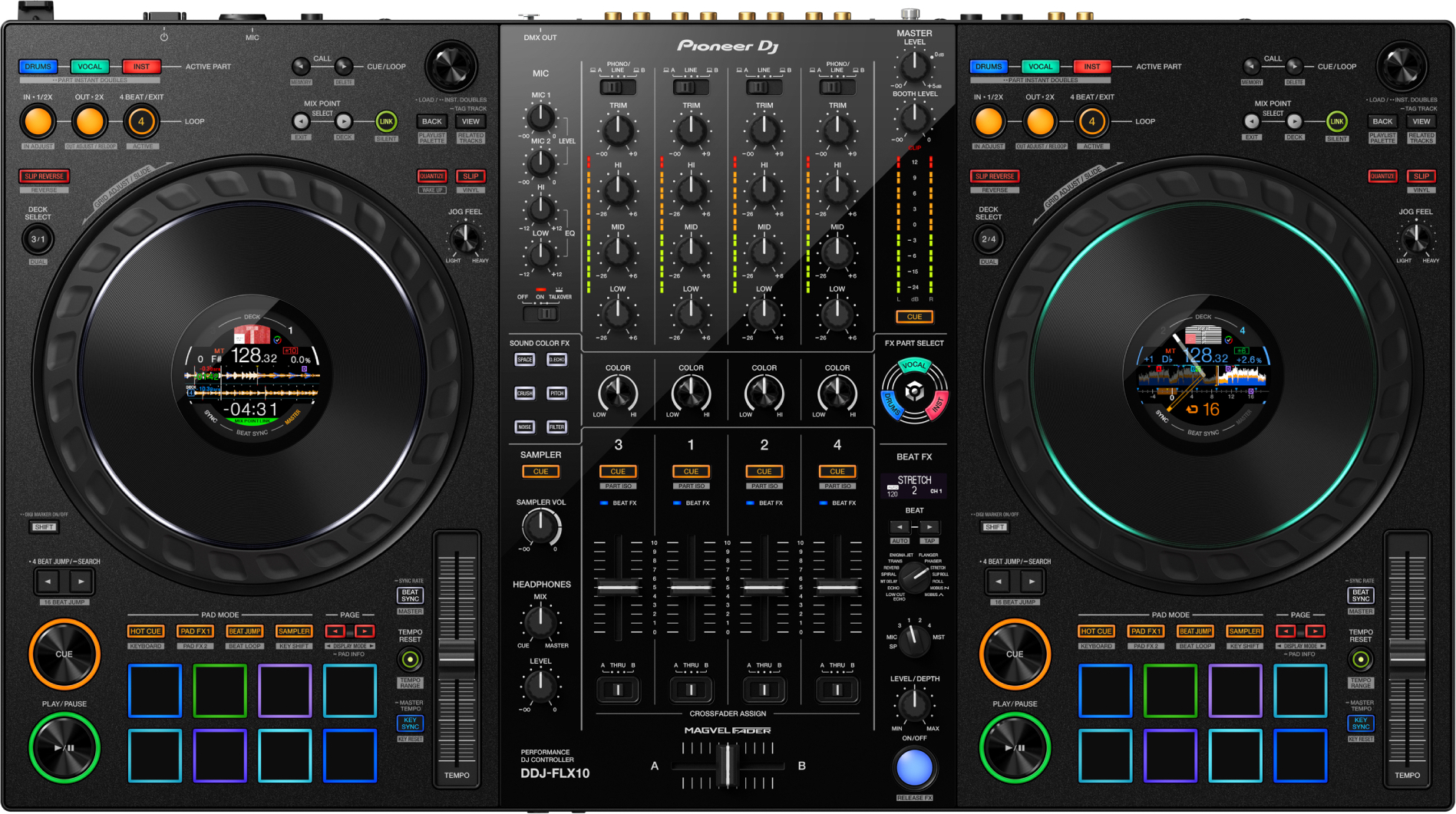 Pioneer Dj Ddj-flx10 - USB DJ controller - Main picture