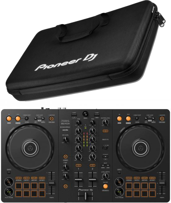 DDJ-FLX4 + DJC-B Case/flight/decksaver Pioneer dj