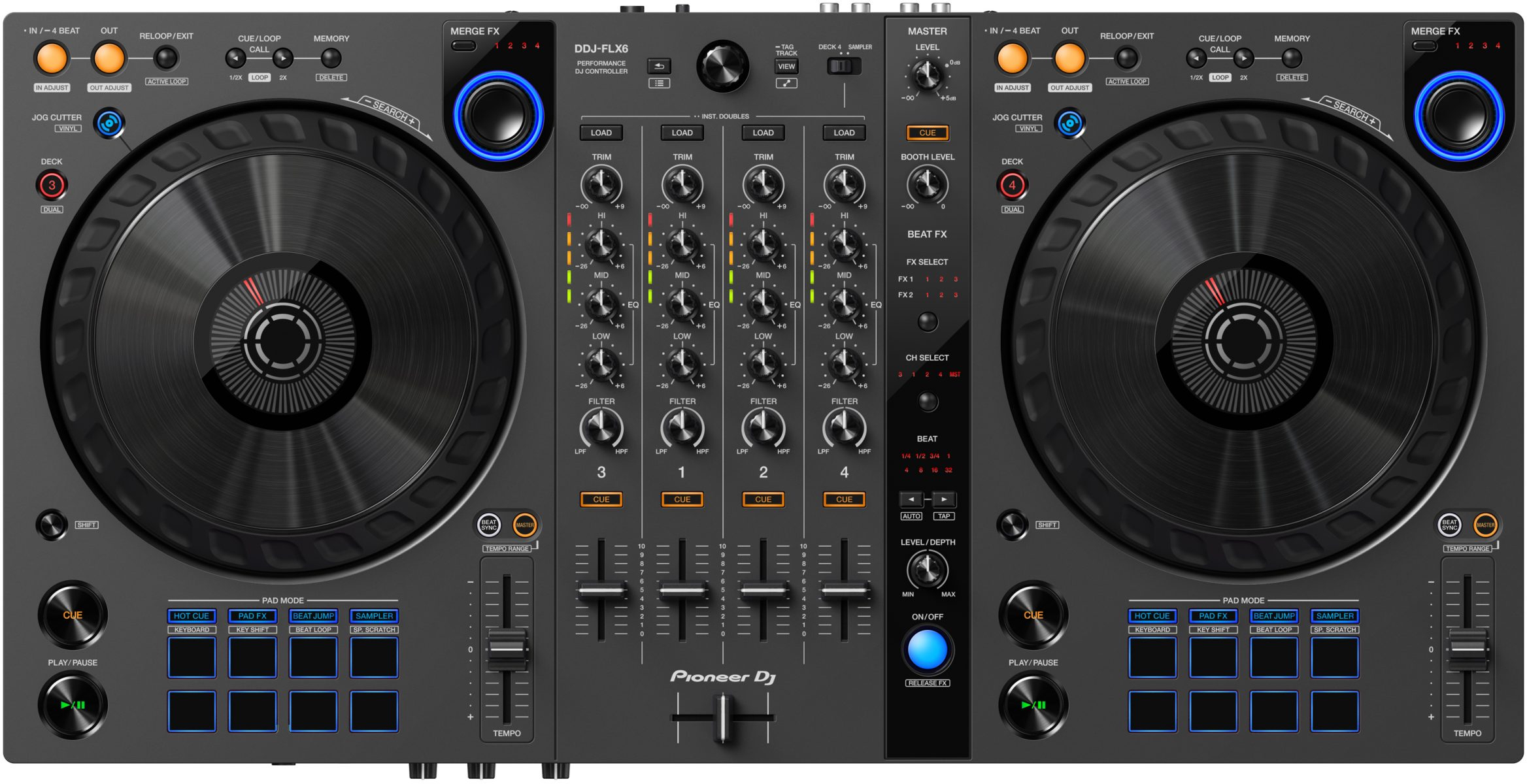 Pioneer Dj Ddj-flx6-gt - USB DJ controller - Main picture