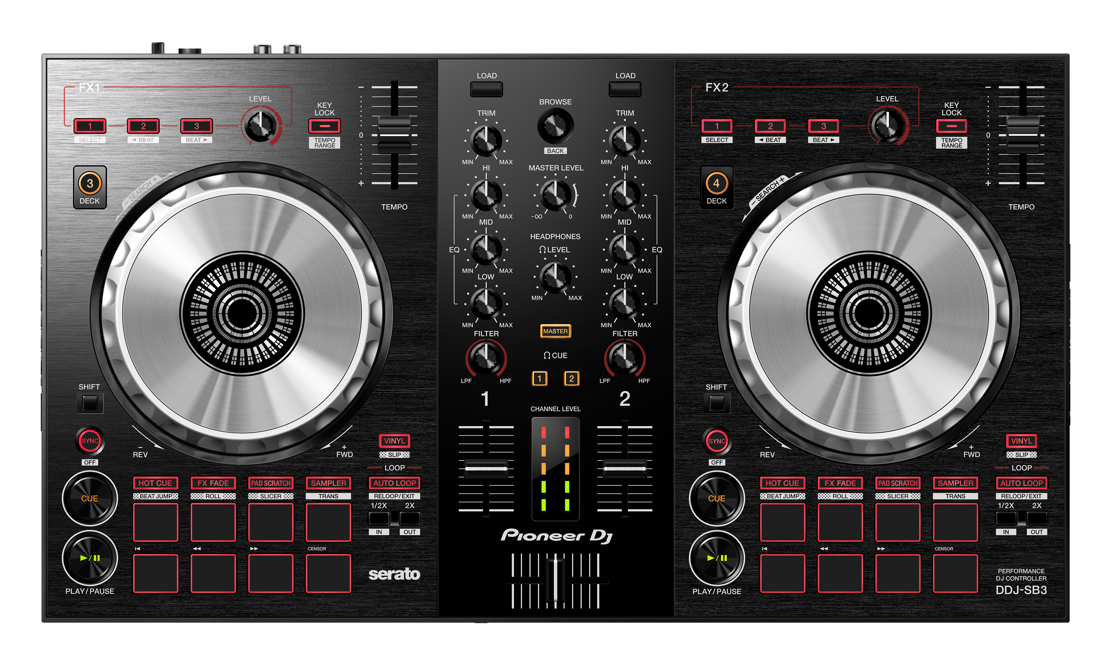 Pioneer Dj Ddj-sb3 - USB DJ controller - Variation 4