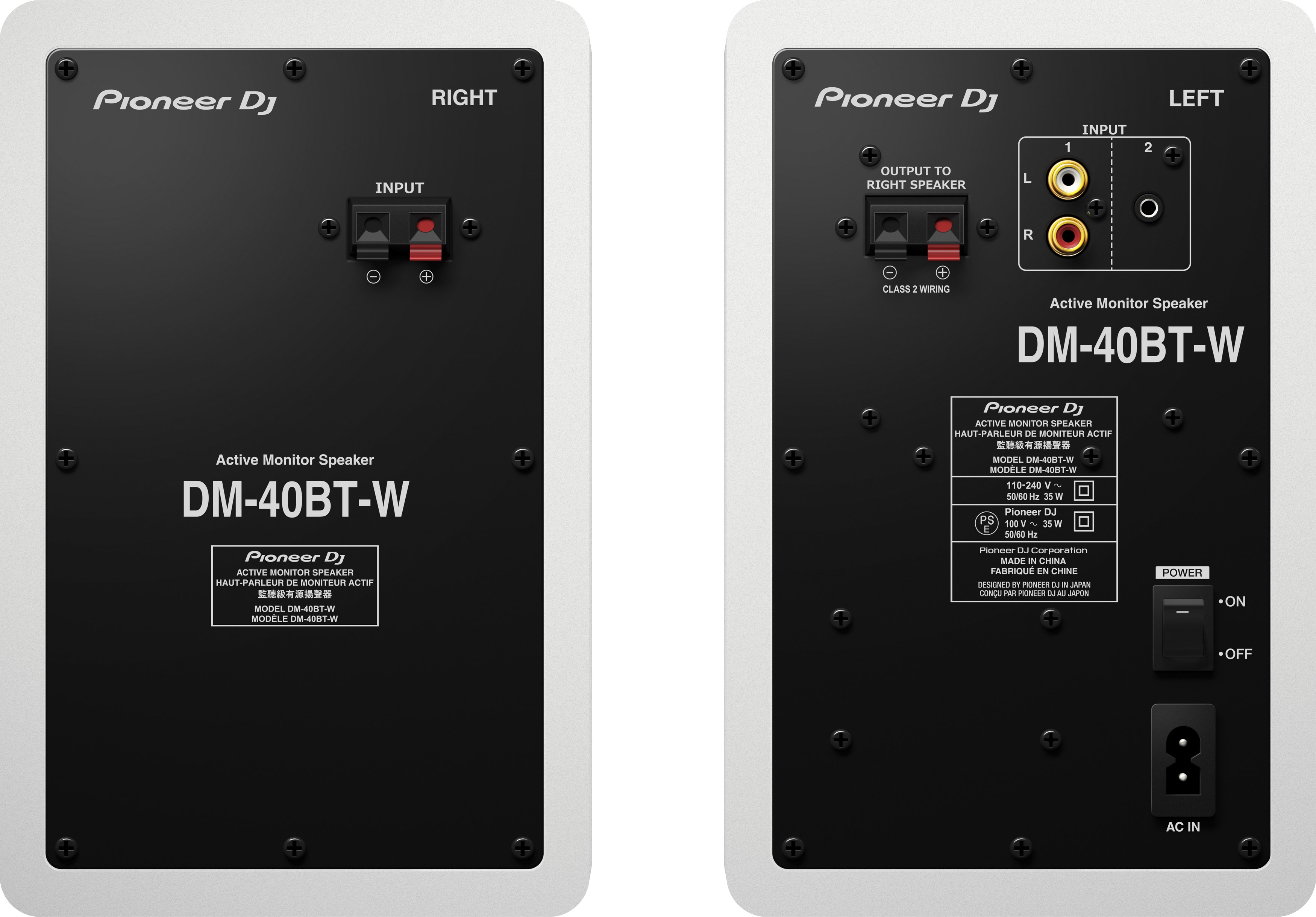 Pioneer Dj Dm-40bt-w - La Paire - Active studio monitor - Variation 3