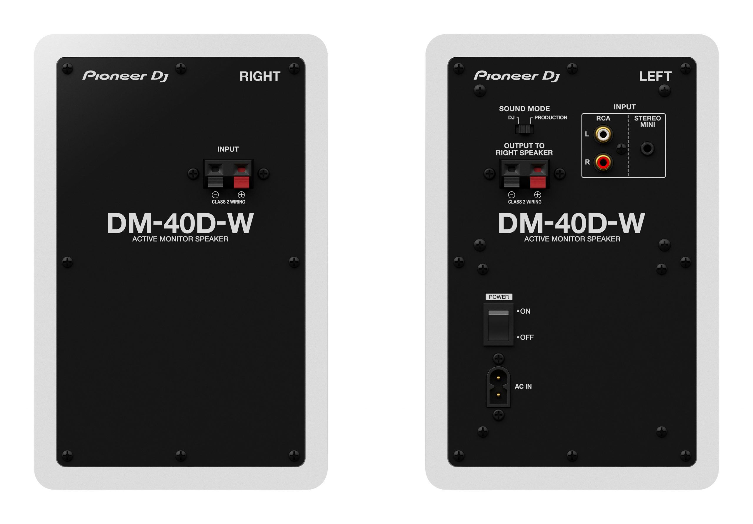 Pioneer Dj Dm-40d-w - Active studio monitor - Variation 2