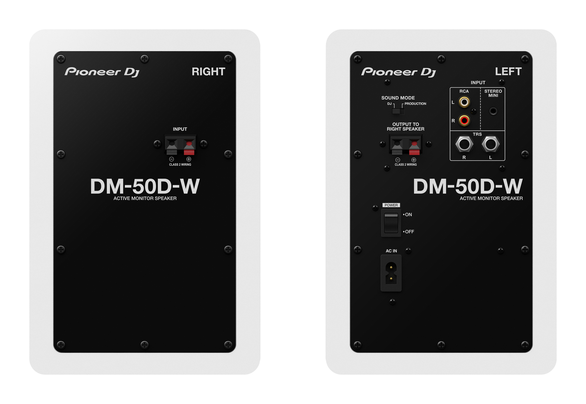 Pioneer Dj Dm-50d-w - La Paire - Active studio monitor - Variation 1