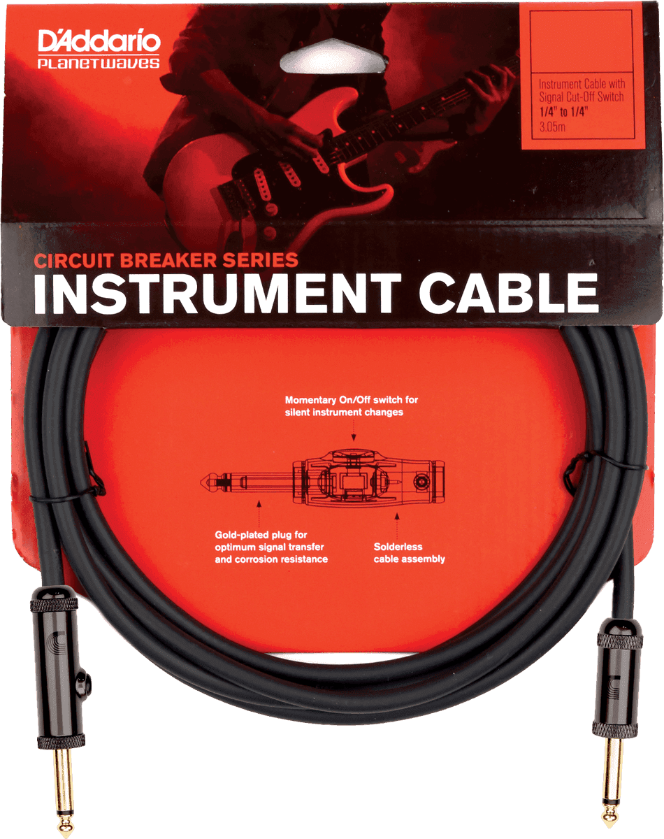 Planet Waves Instrument Ag10 Circuit Breaker Interrupteur Droit 3m - Cable - Main picture