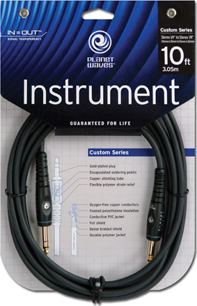 Planet Waves Instrument Gs10 Custom Gold Stereo Droit 3m - Cable - Main picture