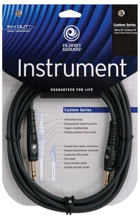 Cable Planet waves G20 Custom Gold jack/jack - 6m