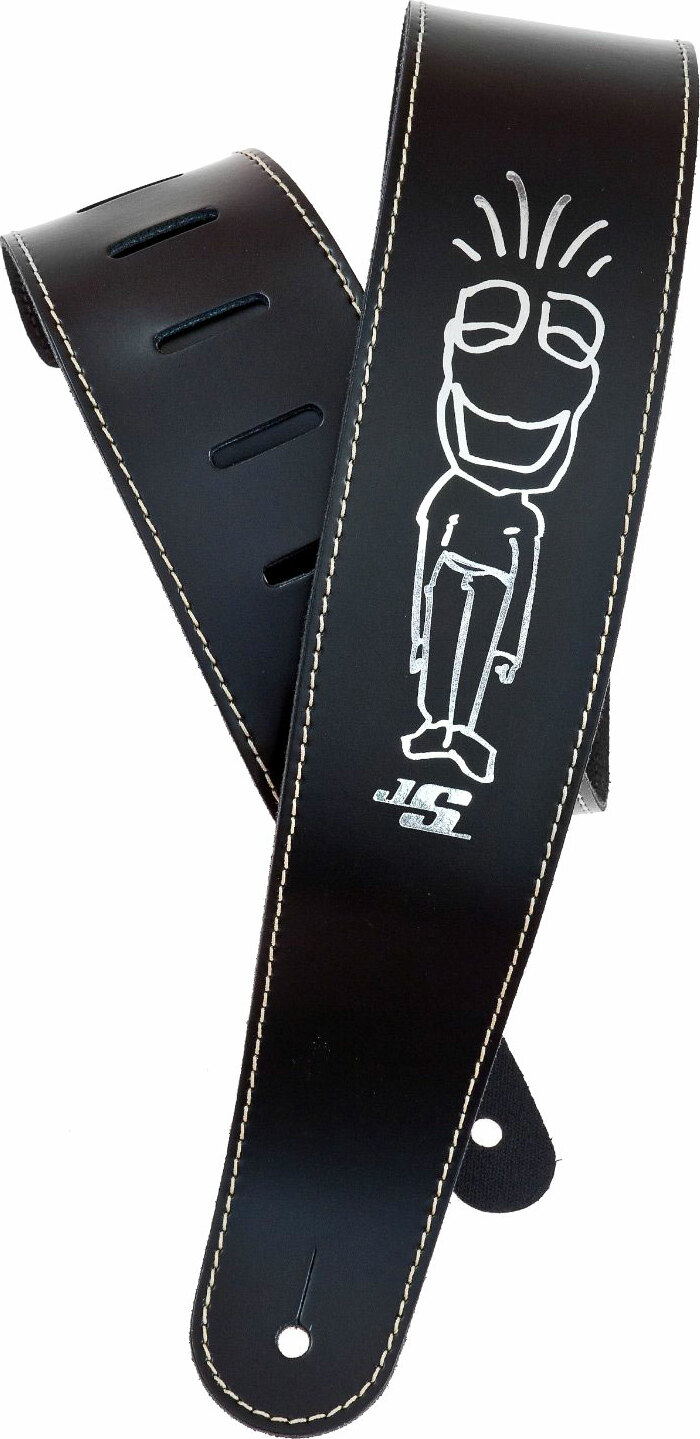 Planet Waves Joe Satriani Cuir Leather Frog Man - Guitar strap - Main picture