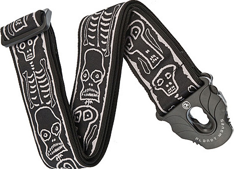 Planet Waves Joe Satriani Skull N Bones Woven Lock Signature Guitar Strap - Guitar strap - Main picture