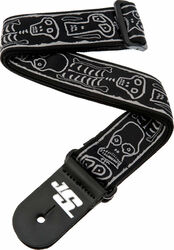 Guitar strap Planet waves 50JS01 Joe Satriani Woven Skull'N'Bones