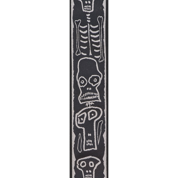 Planet Waves Joe Satriani Skull N Bones Woven Lock Signature Guitar Strap - Guitar strap - Variation 2