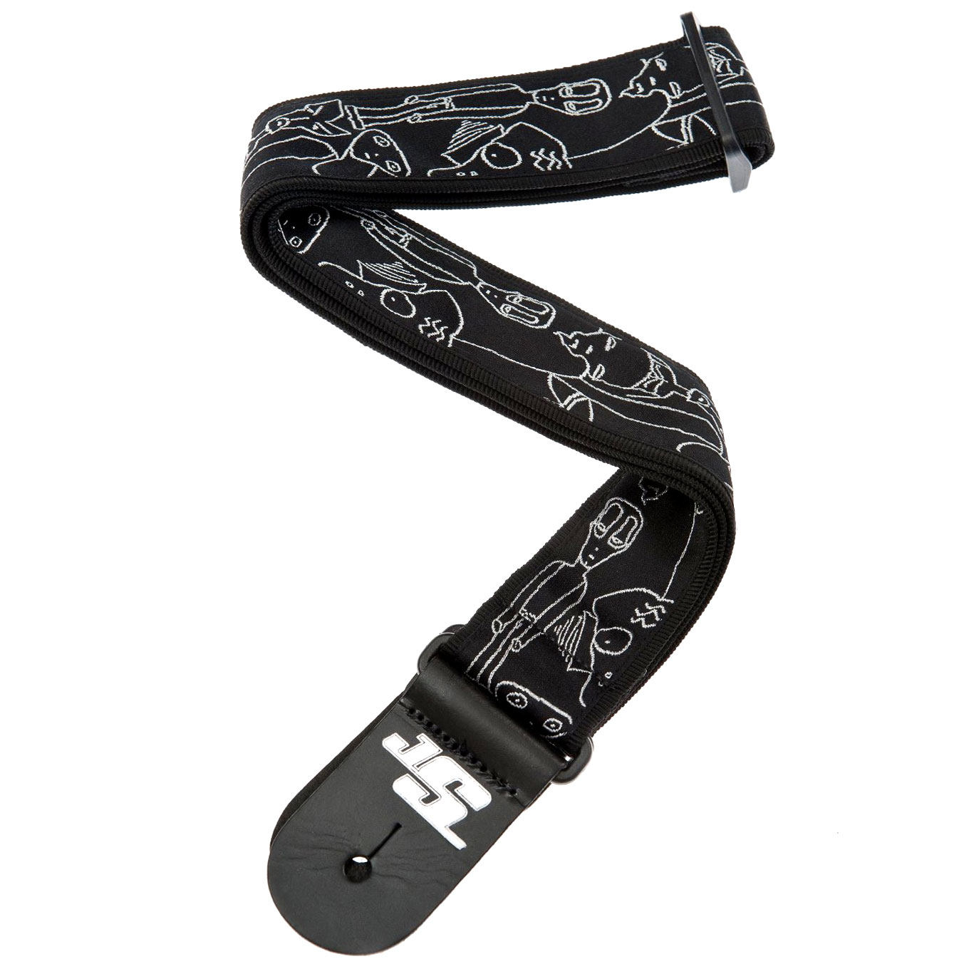 Planet Waves Joe Satriani Nylon Woven Silver Sketches - Guitar strap - Variation 1