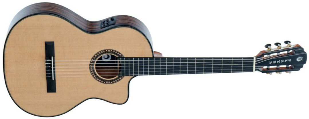 Pleyel Audio P800ce Expression Electro Epicea Ebene Br - Natural - Classical guitar 4/4 size - Main picture