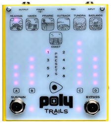 Reverb, delay & echo effect pedal Poly effects Trails Modulation/Delay