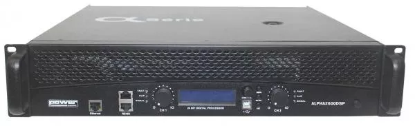 Power amplifier stereo Power acoustics Alpha 2600 DSP