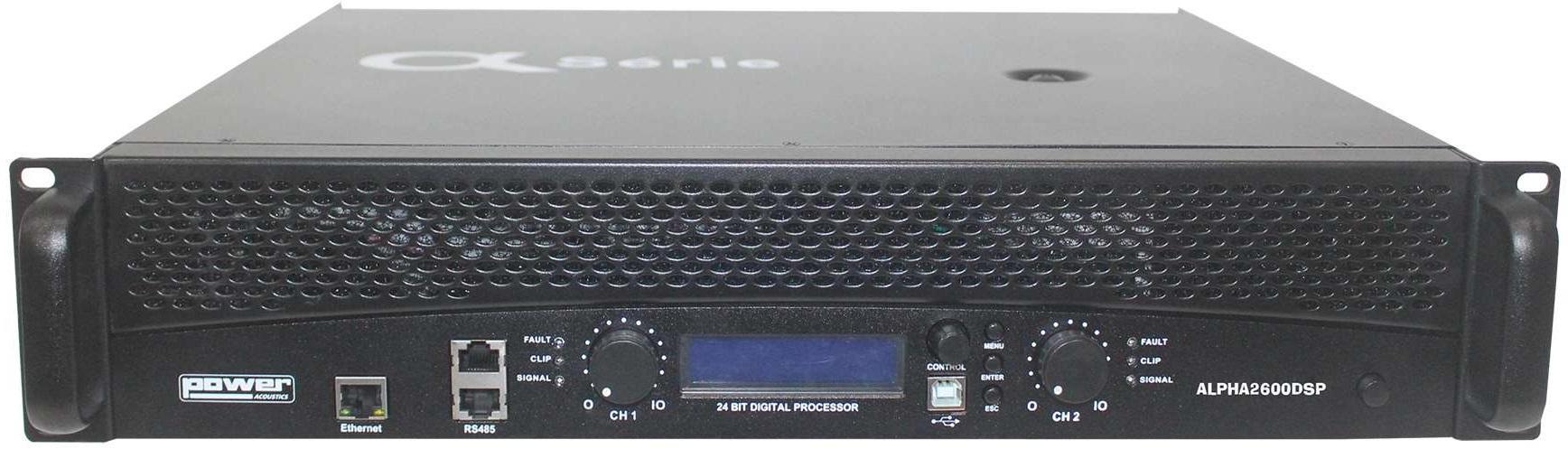 Power amplifier stereo Power acoustics Alpha 2600 DSP