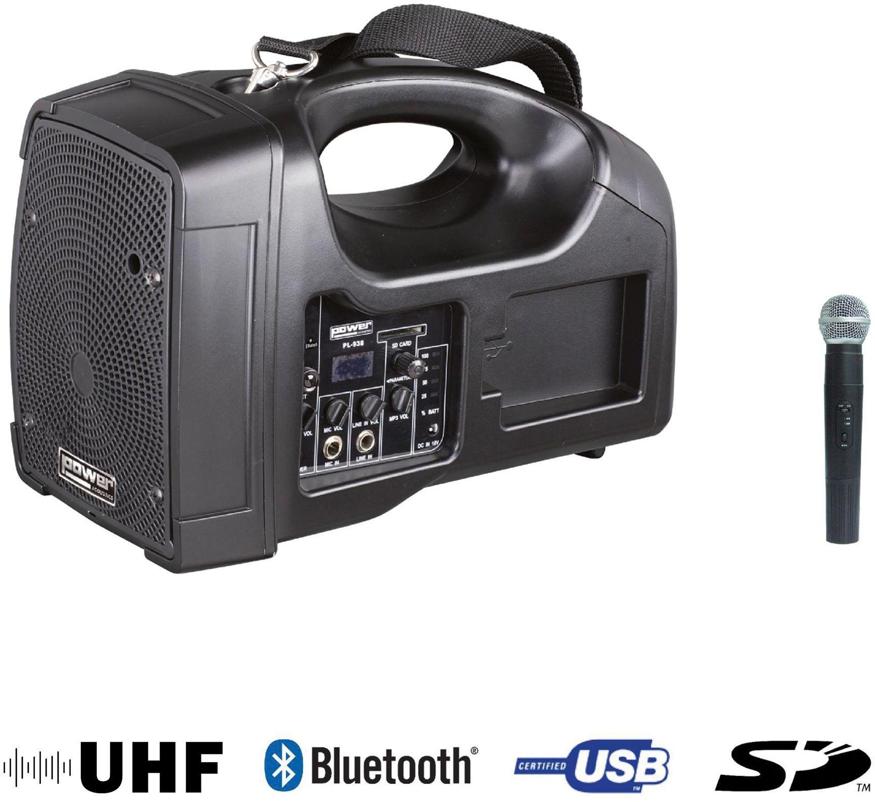 Portable pa system Power acoustics Be 1400 UHF