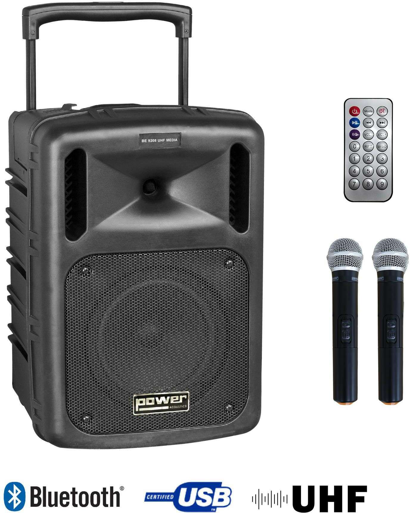Power Acoustics Be 9208 Uhf Media - Portable PA system - Main picture