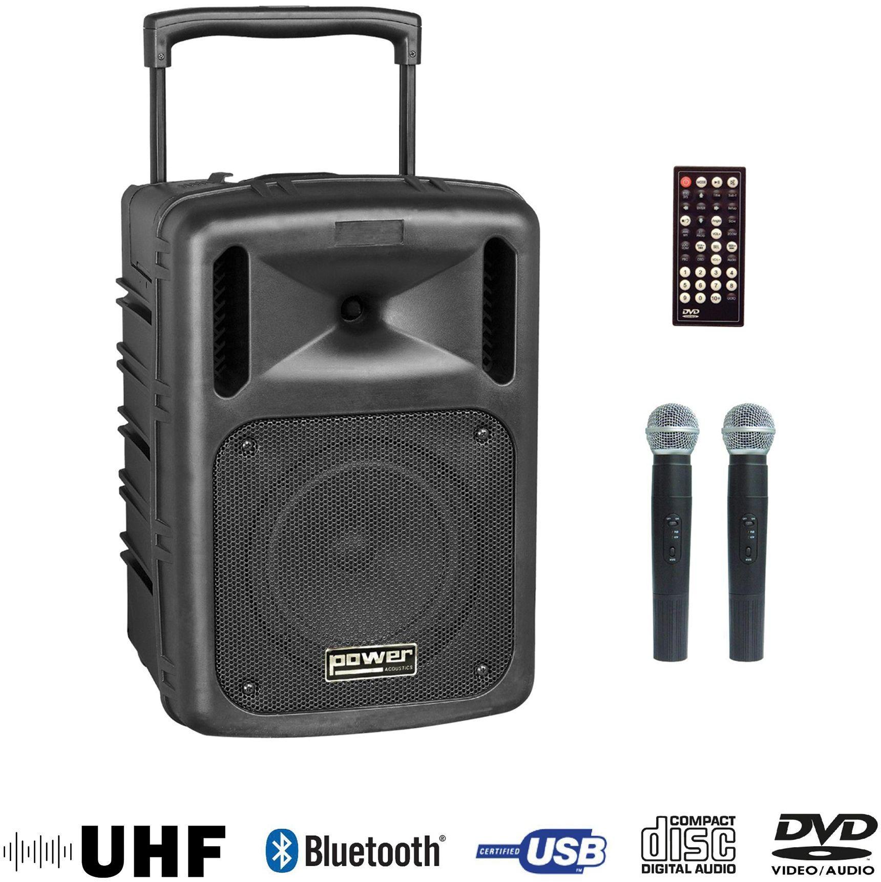 Portable pa system Power acoustics Be 9610 Uhf Abs
