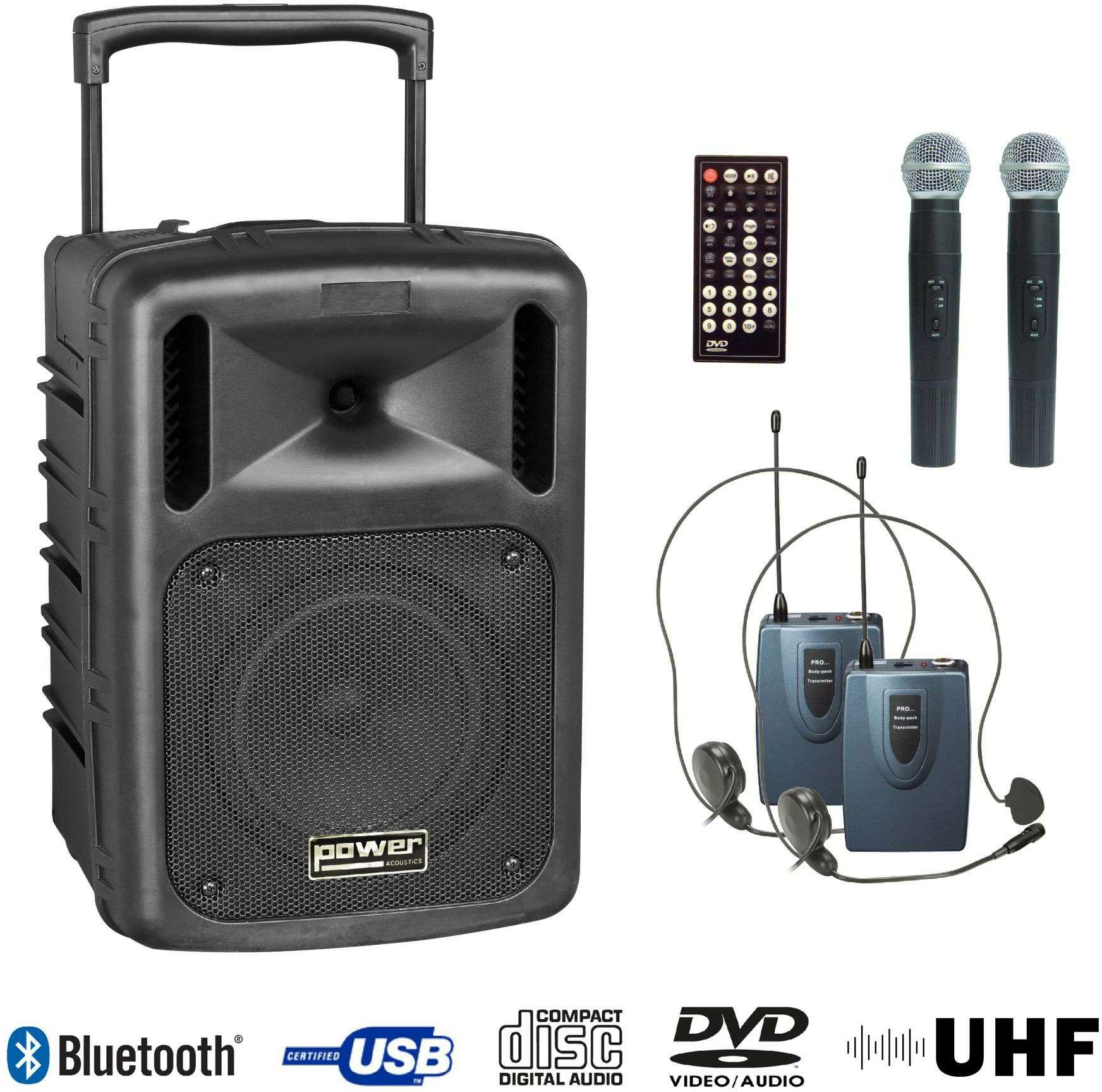 Power Acoustics Be 9610 Uhf Pt Abs - Portable PA system - Main picture