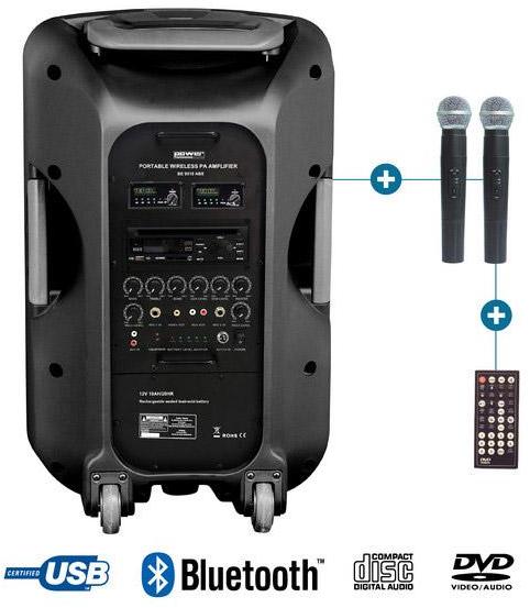 Portable pa system Power acoustics BE 9515 ABS