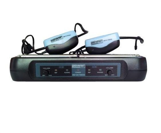 Wireless headworn microphone Power acoustics WM7200 Fitness Double