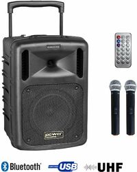 Portable pa system Power acoustics Be 9208 Uhf Media