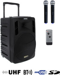 Portable pa system Power acoustics BE 9412 CD G2