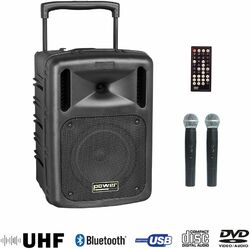 Portable pa system Power acoustics Be 9610 Uhf Abs