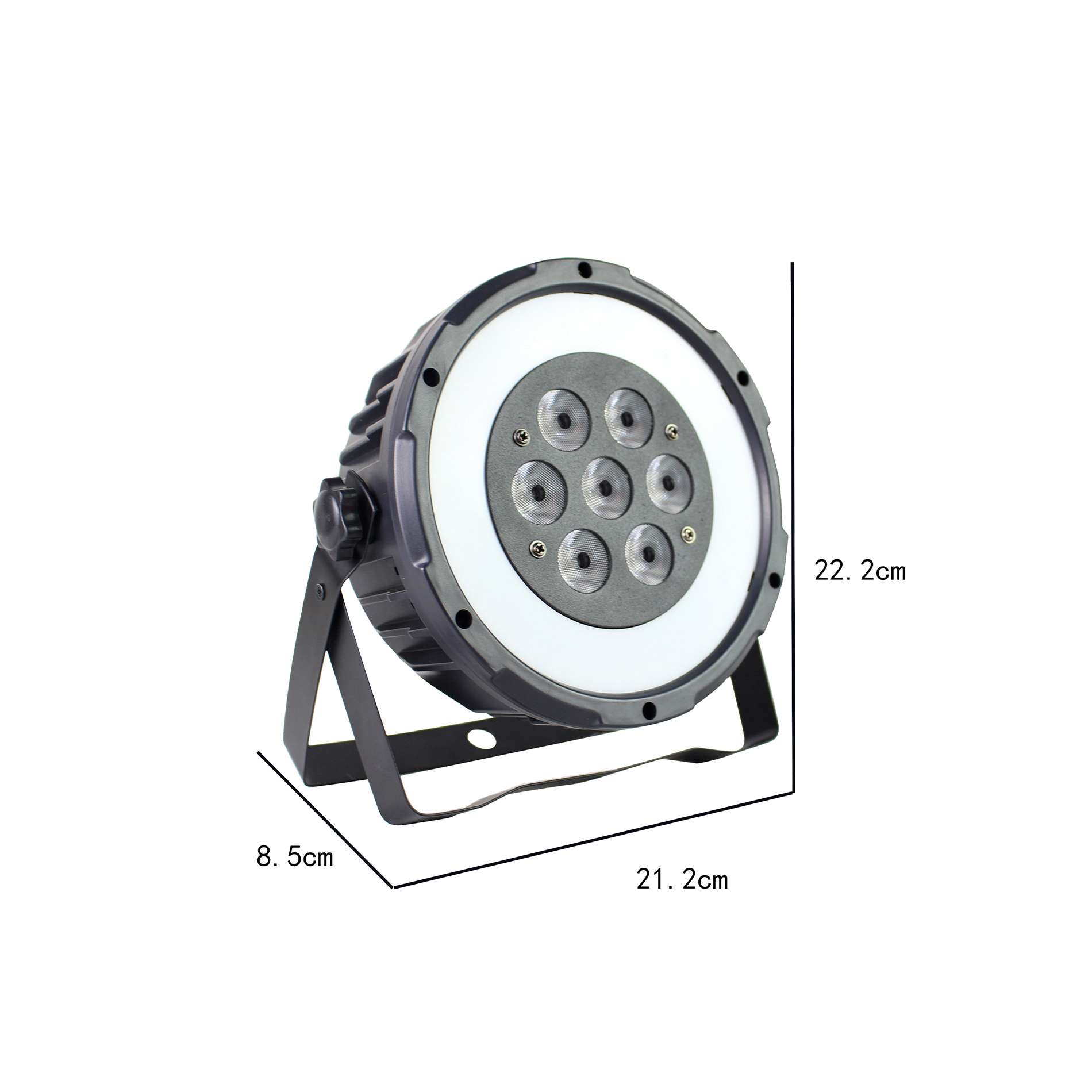 Power Lighting Par 7x10w Quad Ring -  - Variation 2