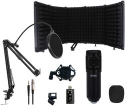 Microphone pack with stand Power studio VIBE d1 XLR RF