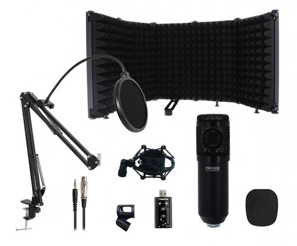 Microphone pack with stand Power studio VIBE d1 XLR RF