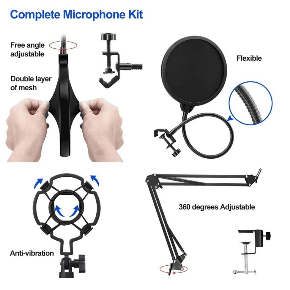 Power Studio Vibe D1 Xlr Rf - Microphone pack with stand - Variation 4