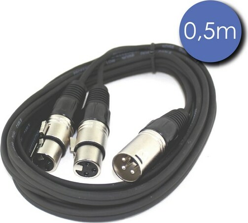 Power 2137 Xlrm 2xlrf 0.5m - - Cable - Main picture