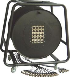 Multipair cable Power Stage-box Cable-reel 2155 32 In 8 Out 50m