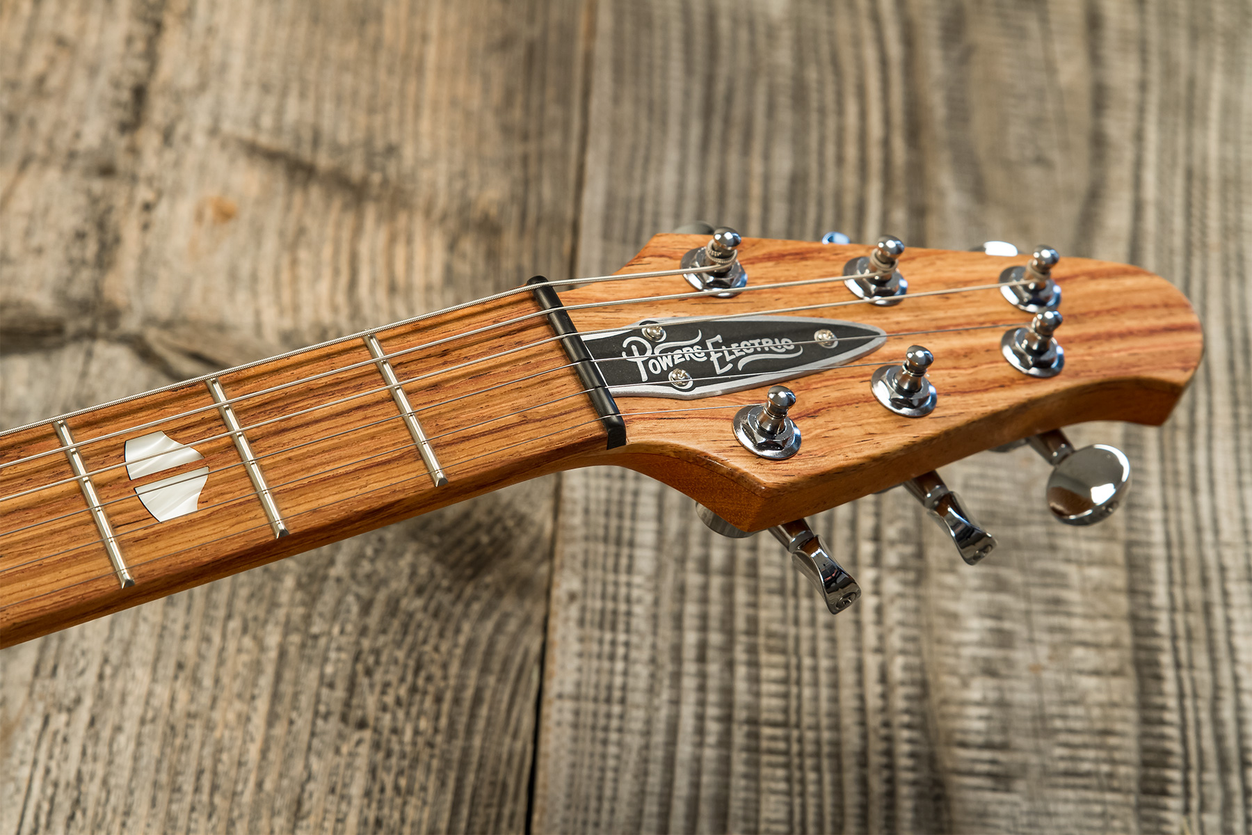 Powers Electric A-type 2s Pf42 Ht Mn #a428 - Creamsicle - Retro rock electric guitar - Variation 8